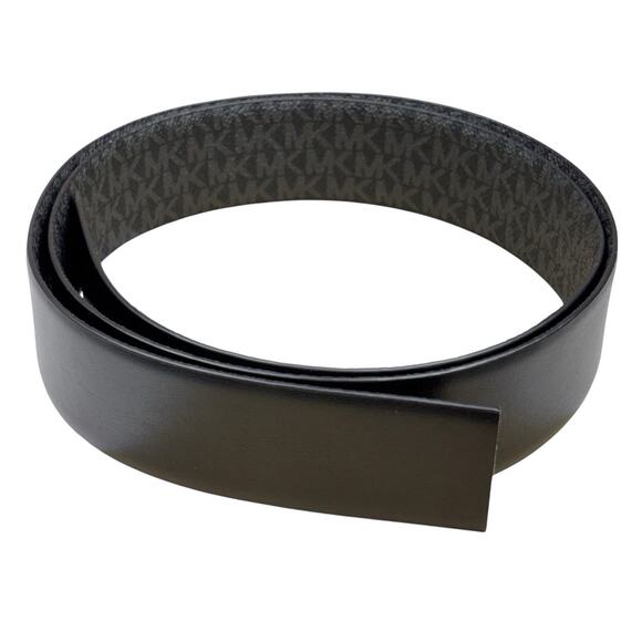 MICHAEL KORS 4-in-1 Reversible Belt. Black Solid Leather and Canvas Logo. NEW! - Picture 8 of 12